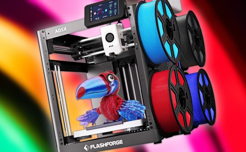 The FlashForge AD5X Multi-Color Mixed Material 3D Printer Drops to $215 Shipped at AliExpress